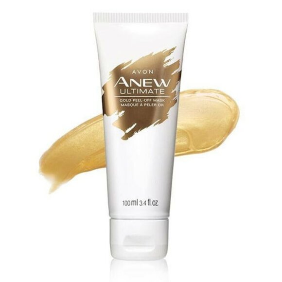 GOLD PEEL-OFF Face Facial MASK Ultimate Discontinued Avon Anew Luxury NWT Rare - Picture 1 of 9